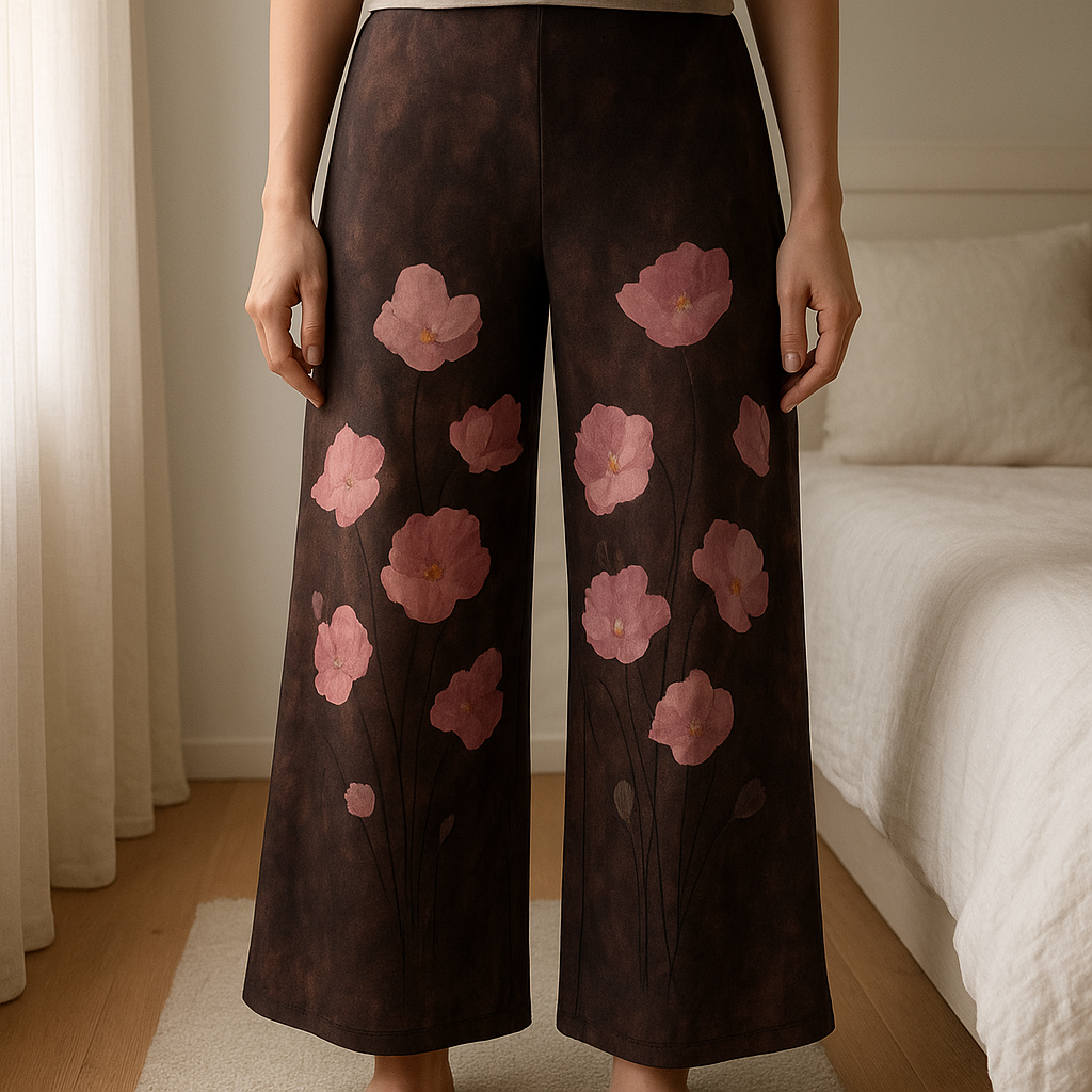 Neu | Zara Midi-Rock | Gr. XL | florales Muster aufrecht stehend, der Kamera zugewandt, in einem sanft beleuchteten Schlafzimmer, mit natürlichem Licht, das durch ein Fenster fällt.